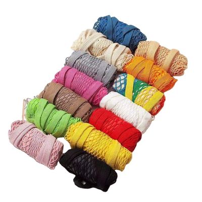 Logo personalizzato Eco Organic Cotton Mesh Net Sacchetto da shopping riutilizzabile per alimenti vegetali Frutta