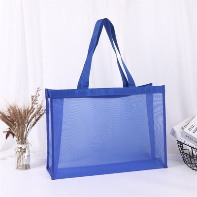 Stile maneggevole grande capacità mesh shopping Tote Bag con logo personalizzato e personalizzato