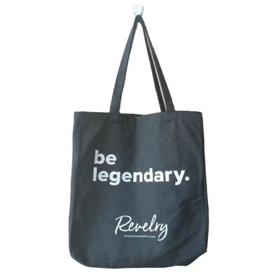 Custom Women Beach Viaggi e Shopping Generi alimentari Canvas Tote Bag con modello di lettere
