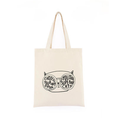 Fashion Canvas Shoulder Tote Bag con logo personalizzato Borsa da shopping per la vita scolastica quotidiana