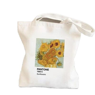 Colore personalizzato riutilizzabile di cotone semplice tela di alimentari per la promozione