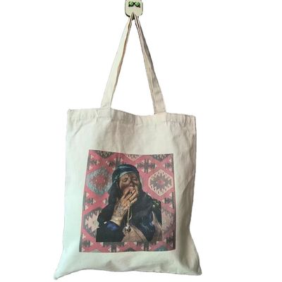 Borsa per la spesa a colori su tela con stampa personalizzata e stile manipolato
