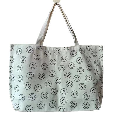 Reutilizzabile Custom Printed Eco Recycled Plain Organic Cotton Canvas Tote Bag Con Logo