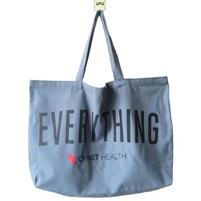 Reutilizzabile Custom Printed Eco Recycled Plain Organic Cotton Canvas Tote Bag Con Logo
