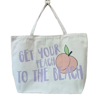 Reutilizzabile Custom Printed Eco Recycled Plain Organic Cotton Canvas Tote Bag Con Logo