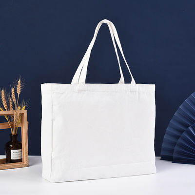 Acceptabile OEM/ODM Logo stampato su misura Reutilizzabile Acquisto Borsa Tote di cotone tela