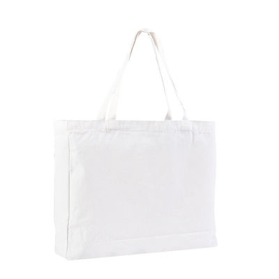 Acceptabile OEM/ODM Logo stampato su misura Reutilizzabile Acquisto Borsa Tote di cotone tela