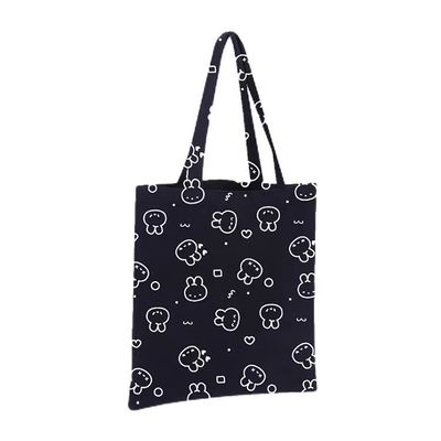 Lettera Stampa Canvas Organico Cotone Generi alimentari Shoulder Tote Bag per la pubblicità riutilizzabile
