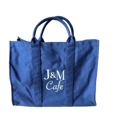 Borsa a tela con logo personalizzato di grande capacità con una sola spalla per lo shopping di medie dimensioni