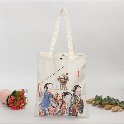 Stile manipolato 10oz Canvas Tote Bag con cerniera perfetta e progetti di personalizzazione