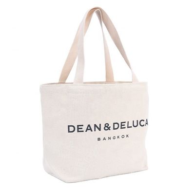 Canvas di stoffa Eco-friendly Riutilizzabile Tassa da shopping per designer con logo personalizzato stampato