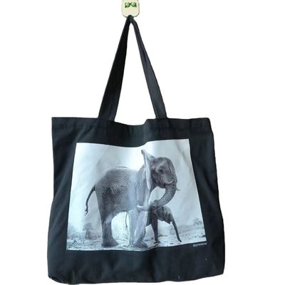 Canvas di stoffa Eco-friendly Riutilizzabile Tassa da shopping per designer con logo personalizzato stampato