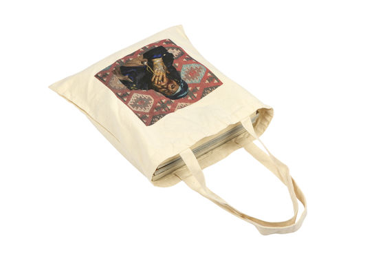 Canvas di stoffa Eco-friendly Riutilizzabile Tassa da shopping per designer con logo personalizzato stampato