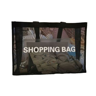 Borsa da spesa in maglia di grande capacità estiva Borsa da spiaggia ambientale Gym Yoga Borsa da spalla