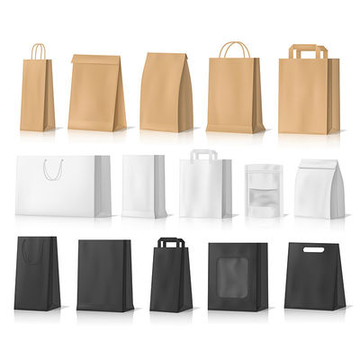 Stile manipolato Logo personale personalizzato Borsa di carta nera stampata per regalo personalizzato