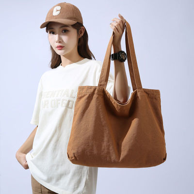 Taschino per la spesa in cotone organico e canvas ecologico con logo personalizzato