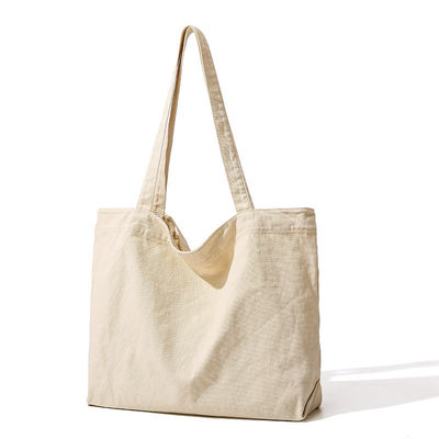 Taschino per la spesa in cotone organico e canvas ecologico con logo personalizzato