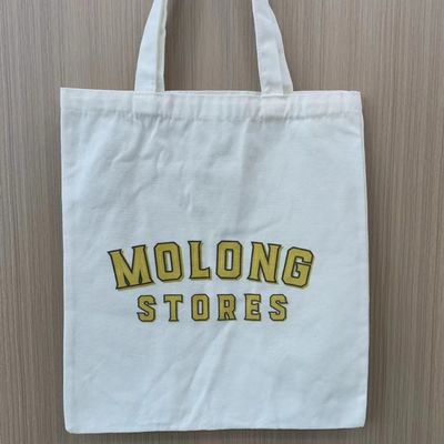 Colore personalizzato Riutilizzabile Eco-friendly Polyester Cotton Canvas Grocery Shopping Tote Bag
