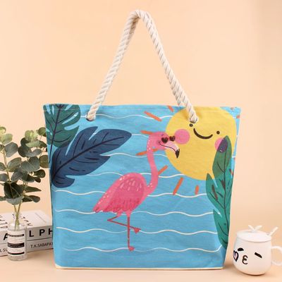Canvas Large Plain Reusable Shopping Tote Bag Bag Beach Bag con il nuovo stile alla moda
