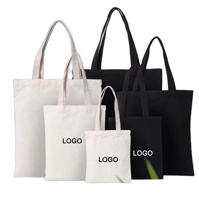 12oz Original Cotton Canvas Plain Tote Bag con Logo Personalizzato Eco Friendly Totebag