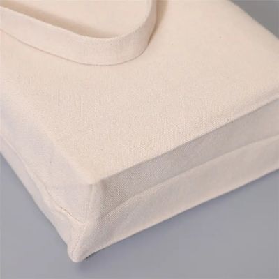 Disegno personalizzato colore naturale 100% di cotone tela sacchetto Tote con cerniera per lo shopping ecologico