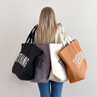 Borsa per la vendita di alimentari a mano perfetto per promuovere te e l'ambiente