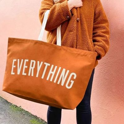 Borsa per la vendita di alimentari a mano perfetto per promuovere te e l'ambiente