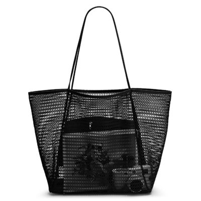 Custom Large Personalized Beach Mesh Tote Bag Handled Style per una giornata divertente in spiaggia