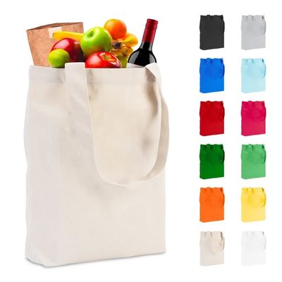 Borsa per tote in tela a colori personalizzati e ecologici con logo personalizzato Riutilizzabile e pratico