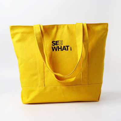 Logo personalizzato stampato Eco-friendly Bulk Organic Cotton Canvas Grocery Shopping Tote Bag