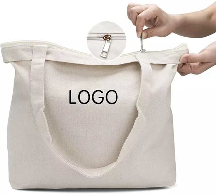 Logo personalizzato stampato grande sacchetto organico semplice con logo personalizzato in tasca