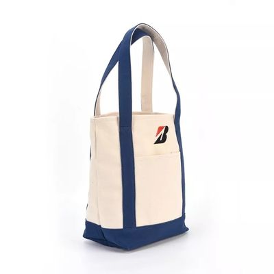 Logo personalizzato stampato grande sacchetto organico semplice con logo personalizzato in tasca