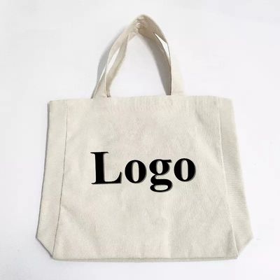 Logo personalizzato stampato grande sacchetto organico semplice con logo personalizzato in tasca