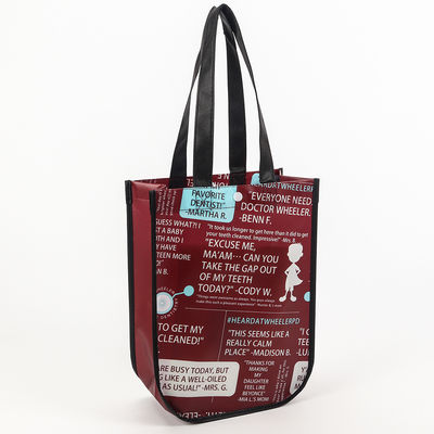 Borsa da shopping non tessuta riutilizzabile con colore personalizzato e stile maneggevole