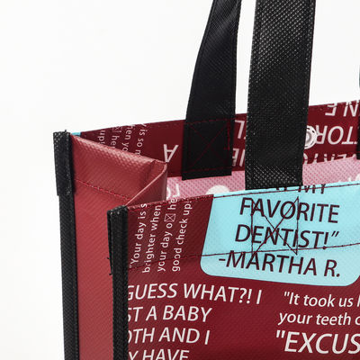 Borsa da shopping non tessuta riutilizzabile con colore personalizzato e stile maneggevole