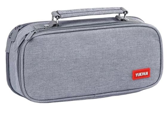 Borsa a matita riutilizzabile, riciclabile, di colore naturale, semplice stampa, personalizzata, con prestazioni