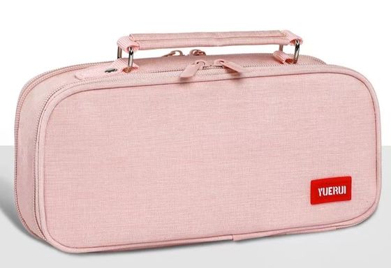 Borsa a matita riutilizzabile, riciclabile, di colore naturale, semplice stampa, personalizzata, con prestazioni