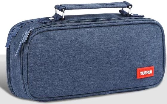 Borsa a matita riutilizzabile, riciclabile, di colore naturale, semplice stampa, personalizzata, con prestazioni
