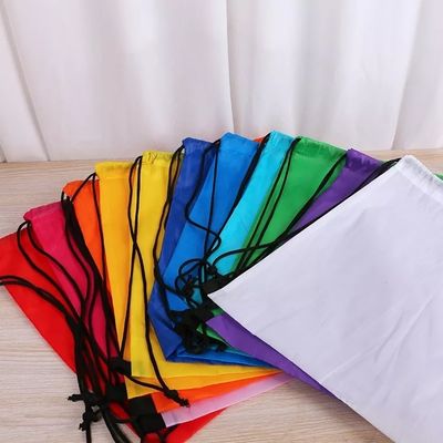 Zaino a stringa di poliestere di nylon di medie dimensioni personalizzato per la stampa a schermo di seta
