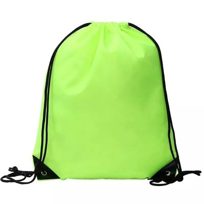Lo stiletto di seta stampato Logo personalizzato Nylon Poliestere 210D Promozione Gym Backpack