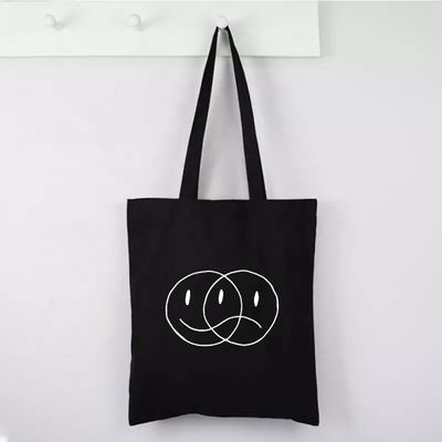 Acceptabile OEM/ODM carta personalizzata modello tela tessuto sacchetto Tote per la spesa alimentare