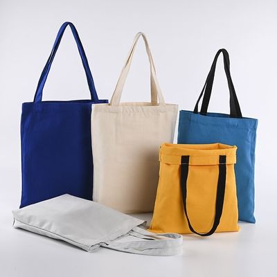Borsa da shopping di cotone riutilizzabile di medie dimensioni personalizzata e personalizzata per lo shopping