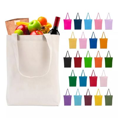 Borsa da shopping di cotone riutilizzabile di medie dimensioni personalizzata e personalizzata per lo shopping