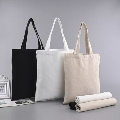 Borsa da shopping di cotone riutilizzabile di medie dimensioni personalizzata e personalizzata per lo shopping