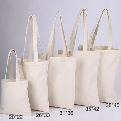 Logo personalizzato Borsa da shopping ecologica bianca cotone organico Topa di tela con colore personalizzato