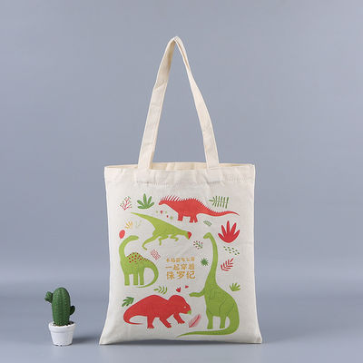 Logo personalizzato Borsa da shopping ecologica bianca cotone organico Topa di tela con colore personalizzato