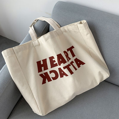2022 Moda Custom Women Canvas Tote Bag per lo shopping con materiale ecologico