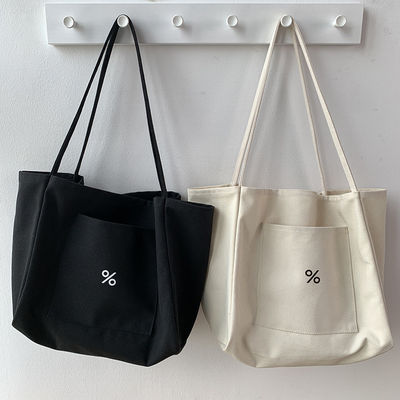 Borsa da bagno per donne a colori personalizzati Eco Canvas Grande capacità e OEM/ODM accettabile