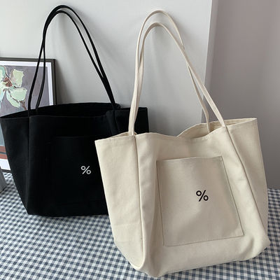 Borsa da bagno per donne a colori personalizzati Eco Canvas Grande capacità e OEM/ODM accettabile