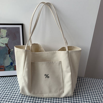Borsa da bagno per donne a colori personalizzati Eco Canvas Grande capacità e OEM/ODM accettabile